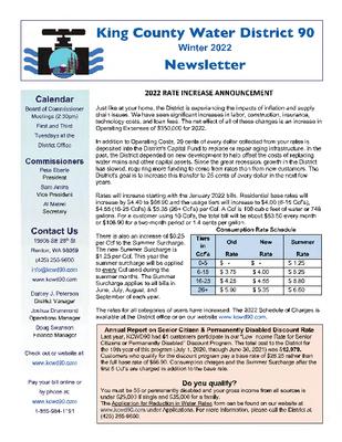 2022 Winter Newsletter