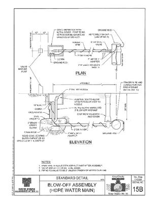 Blow Off for HDPE Water Main