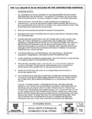 Developer Extension Standard Plan Notes